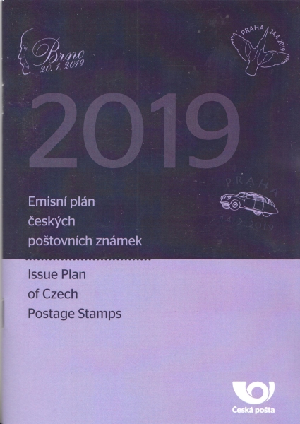 ČZ Emisní plán českých poštovních známek 2019
